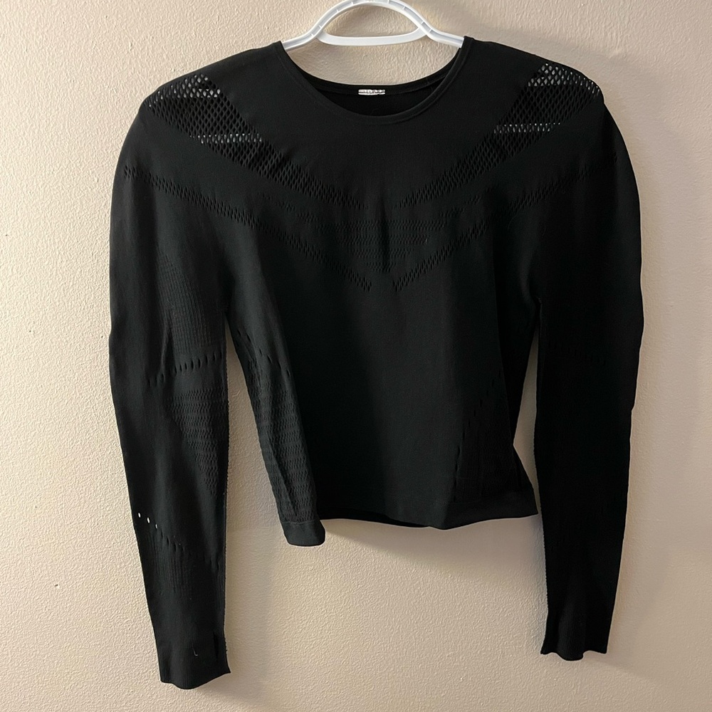 Athletic Semi-Cropped Top with Cutouts